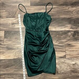 Emerald Sundae Dark Green Mini Dress